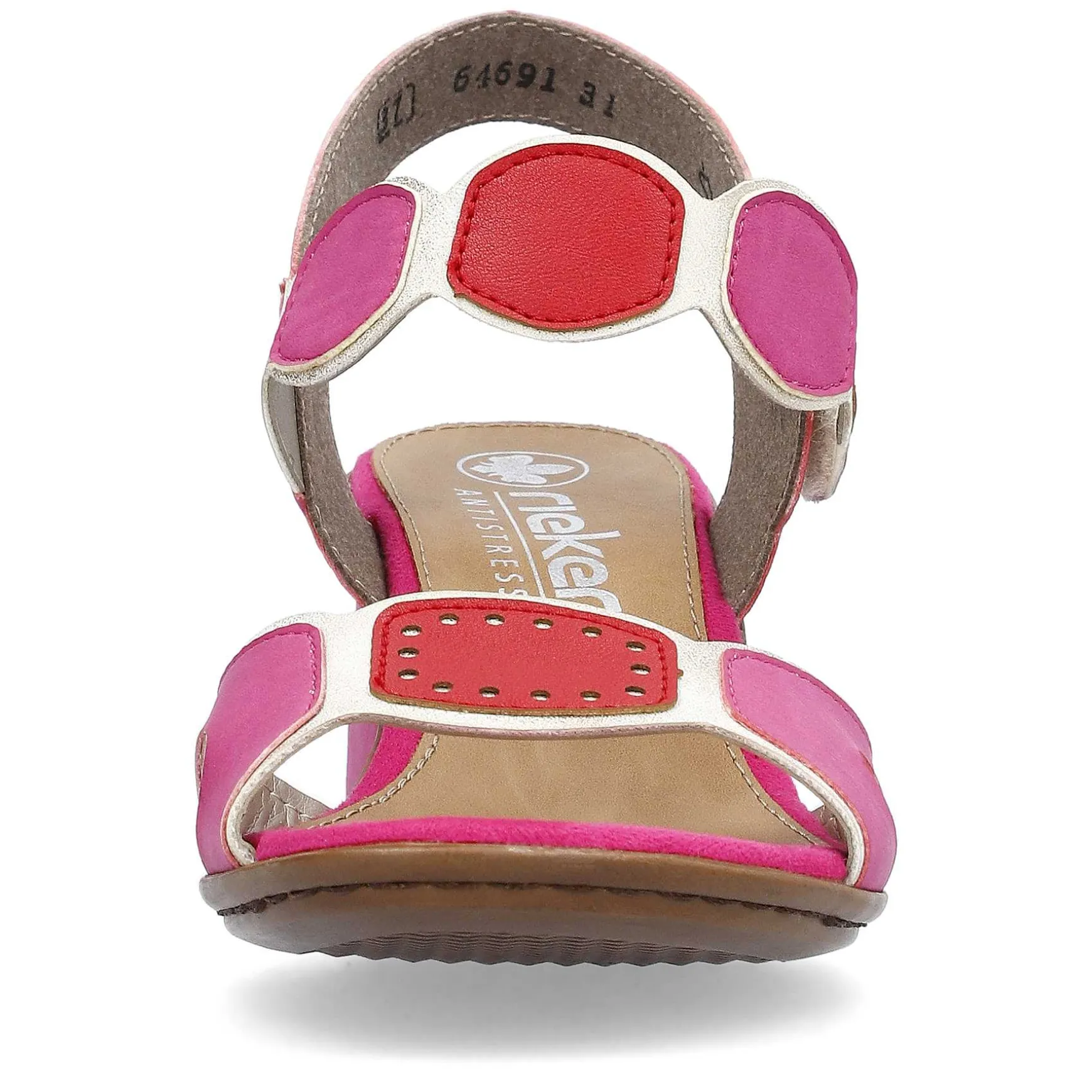 Rieker Women'S Strappy Sandals Pink