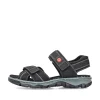 Rieker Women'S Trekking Sandals Asphalt Black