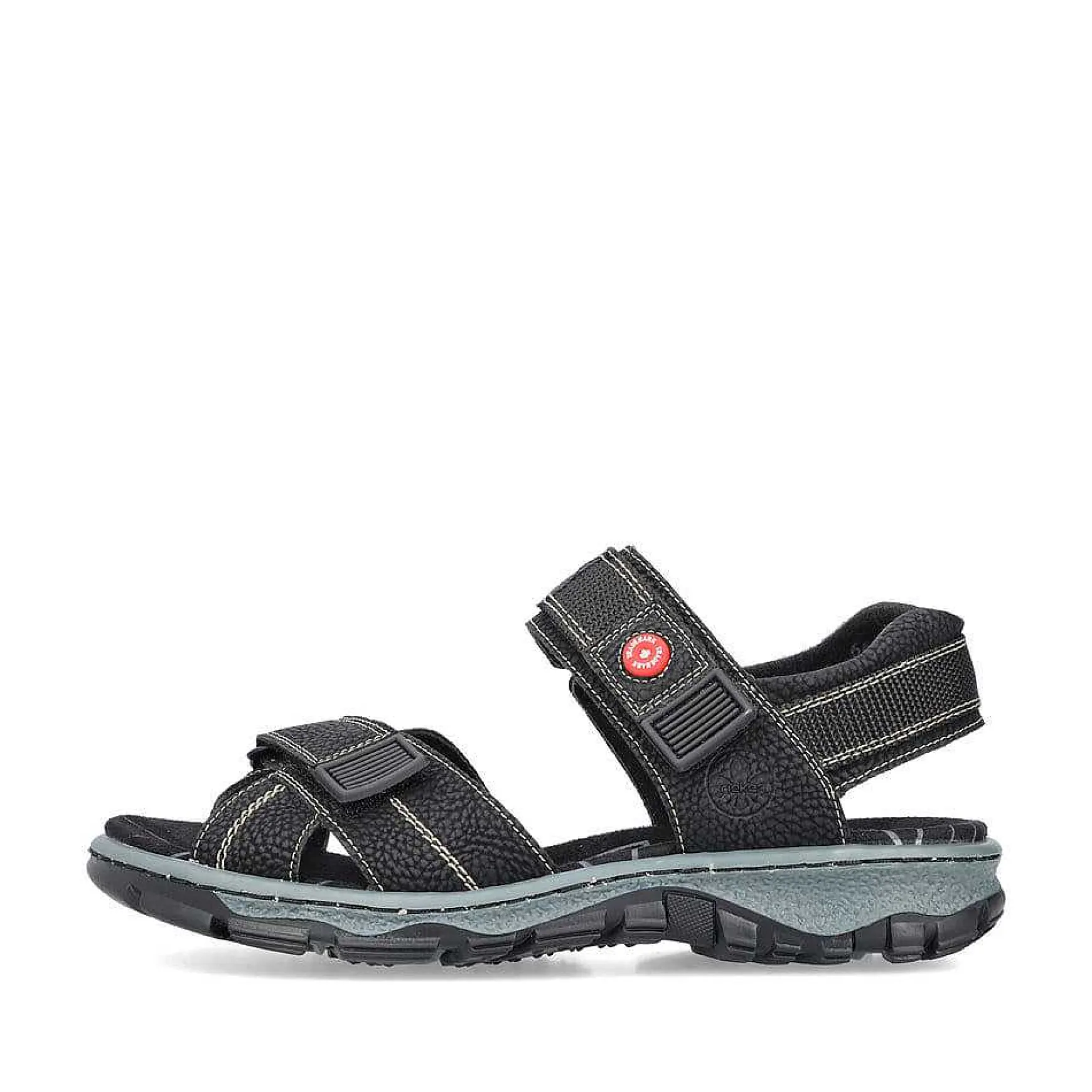 Rieker Women'S Trekking Sandals Asphalt Black