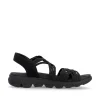 Rieker Women'S Trekking Sandals Midnight Black