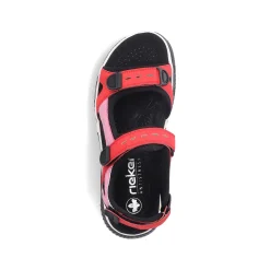 Rieker Women'S Trekking Sandals Fire Red