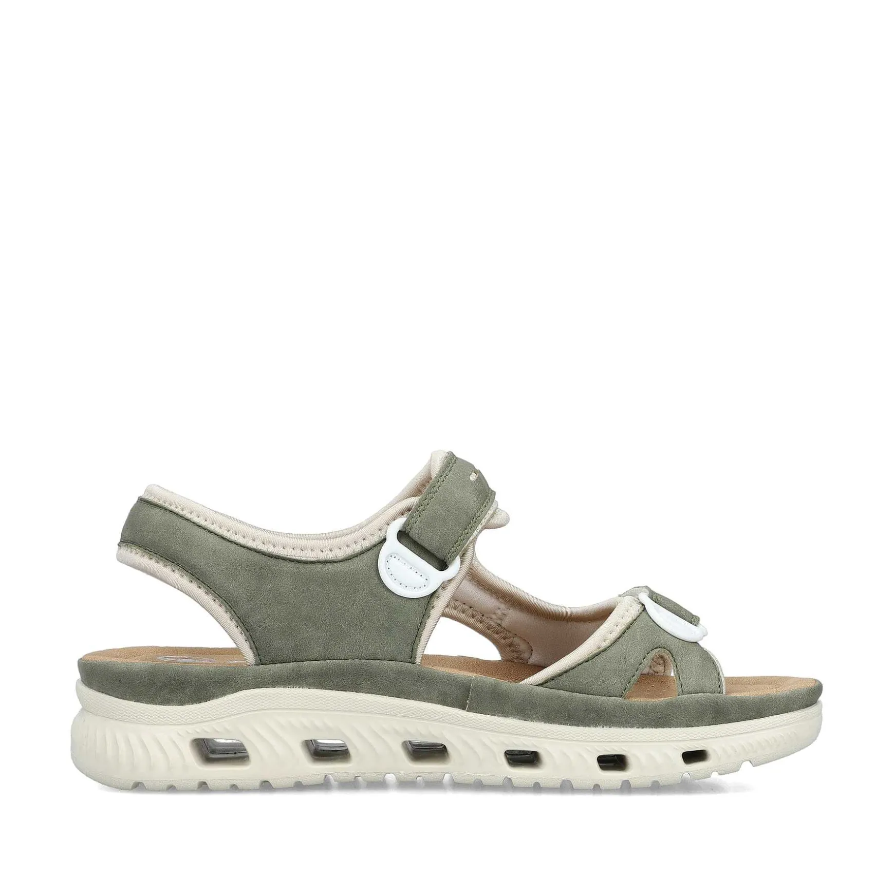 Rieker Women'S Trekking Sandals Green Grey