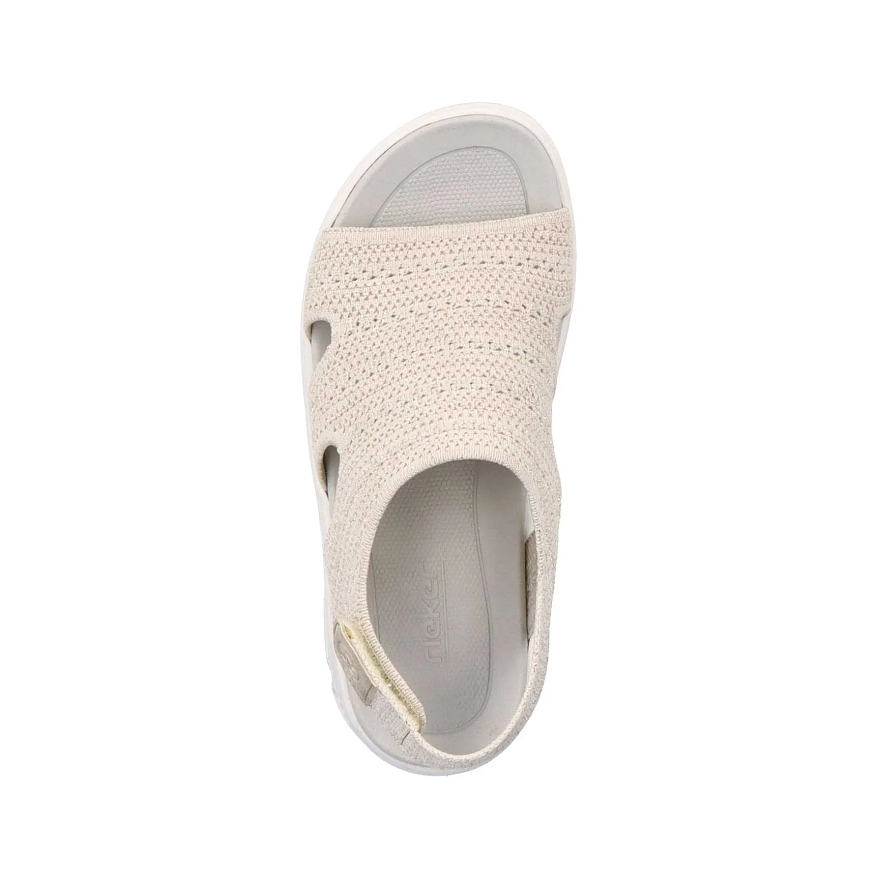Rieker Women'S Trekking Sandals Cream Beige