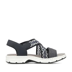 Rieker Women'S Trekking Sandals Steel Blue