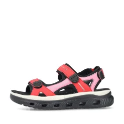 Rieker Women'S Trekking Sandals Fire Red