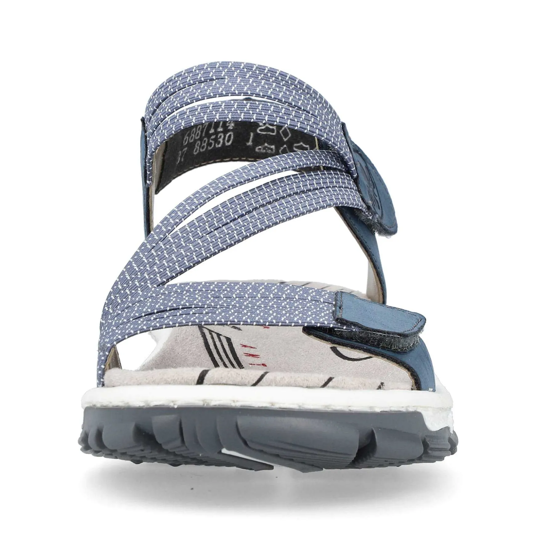 Rieker Women'S Trekking Sandals California Blue