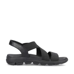 Rieker Women'S Trekking Sandals Deep Black