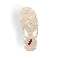 Rieker Women'S Trekking Sandals Floral-Pure White