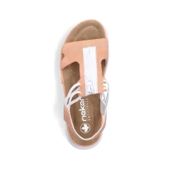 Rieker Women'S Trekking Sandals Pastel Orange