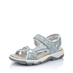 Rieker Women'S Trekking Sandals Sky Blue