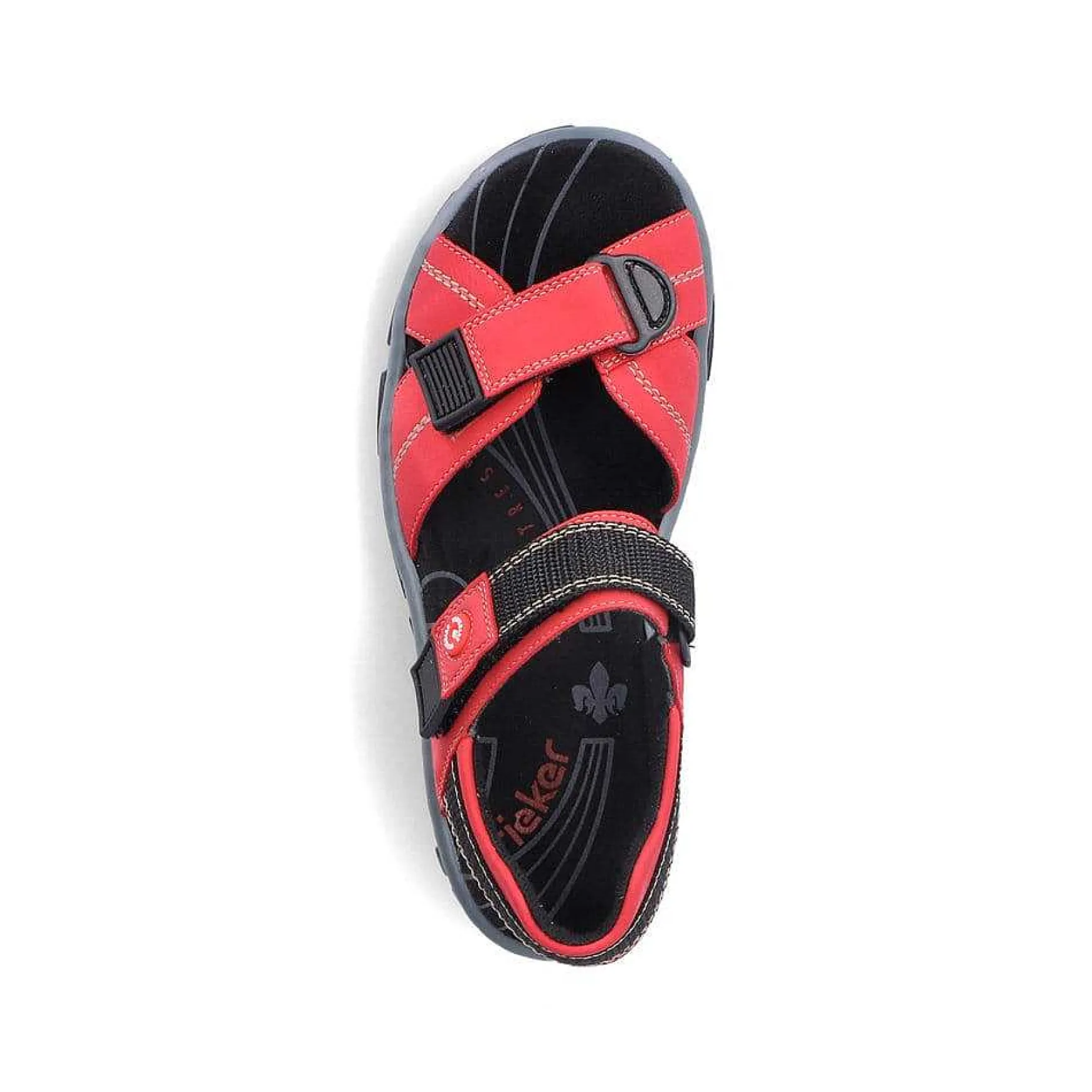 Rieker Women'S Trekking Sandals Fire Red