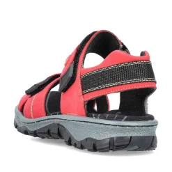 Rieker Women'S Trekking Sandals Fire Red