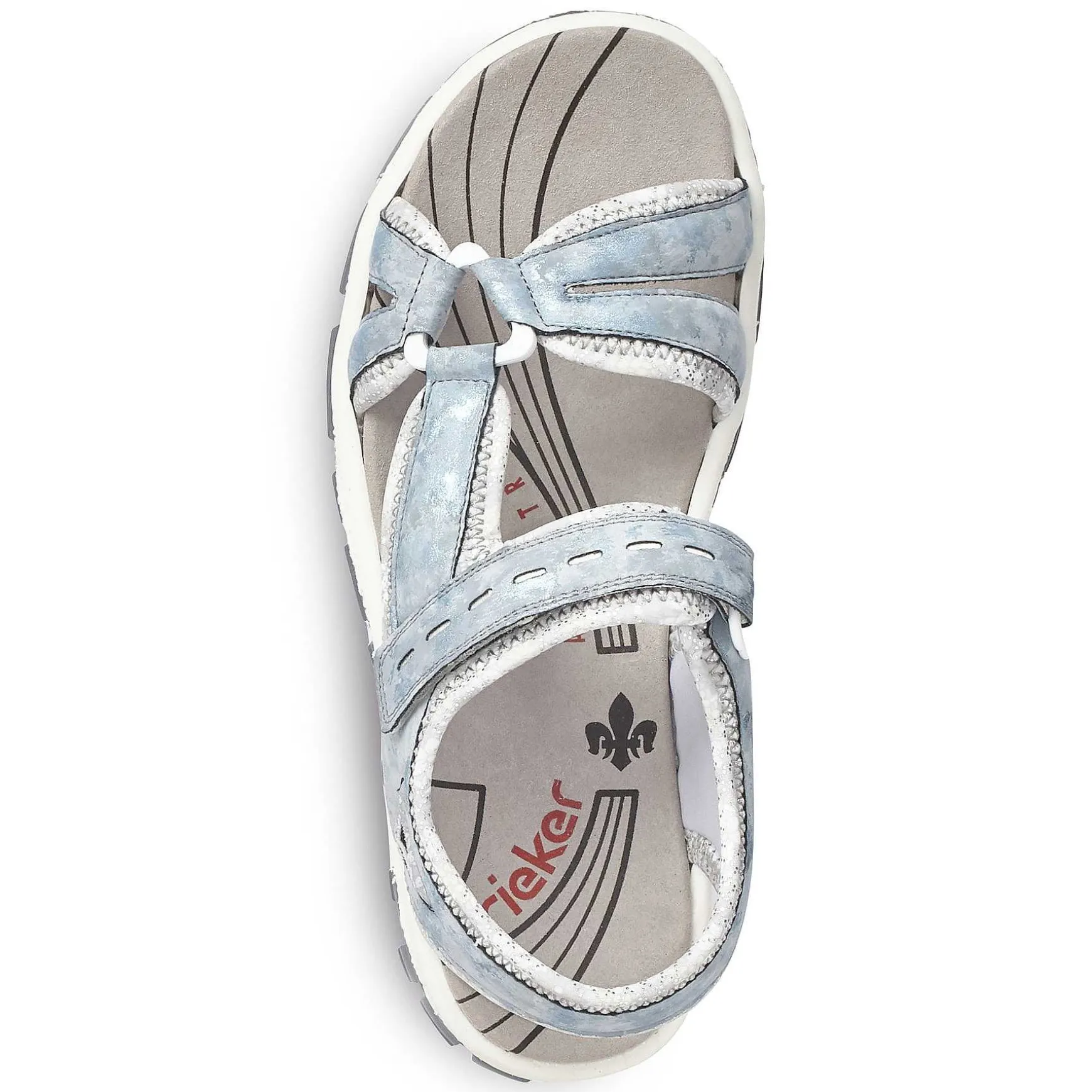 Rieker Women'S Trekking Sandals Sky Blue