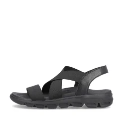 Rieker Women'S Trekking Sandals Deep Black