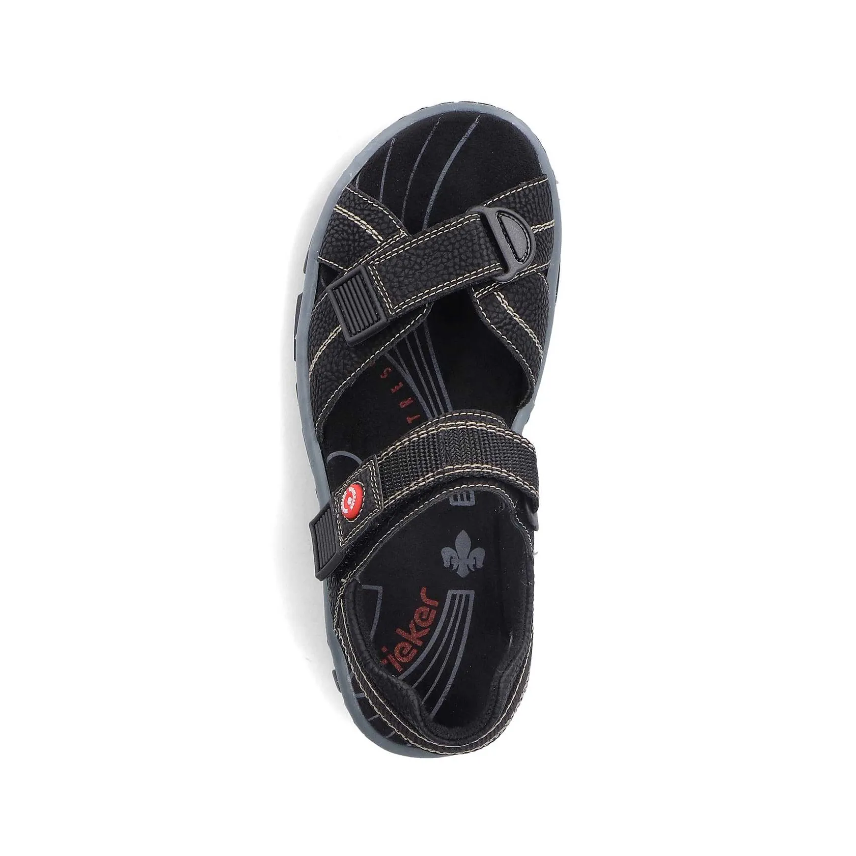 Rieker Women'S Trekking Sandals Asphalt Black