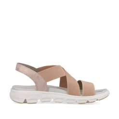 Rieker Women'S Trekking Sandals Peach