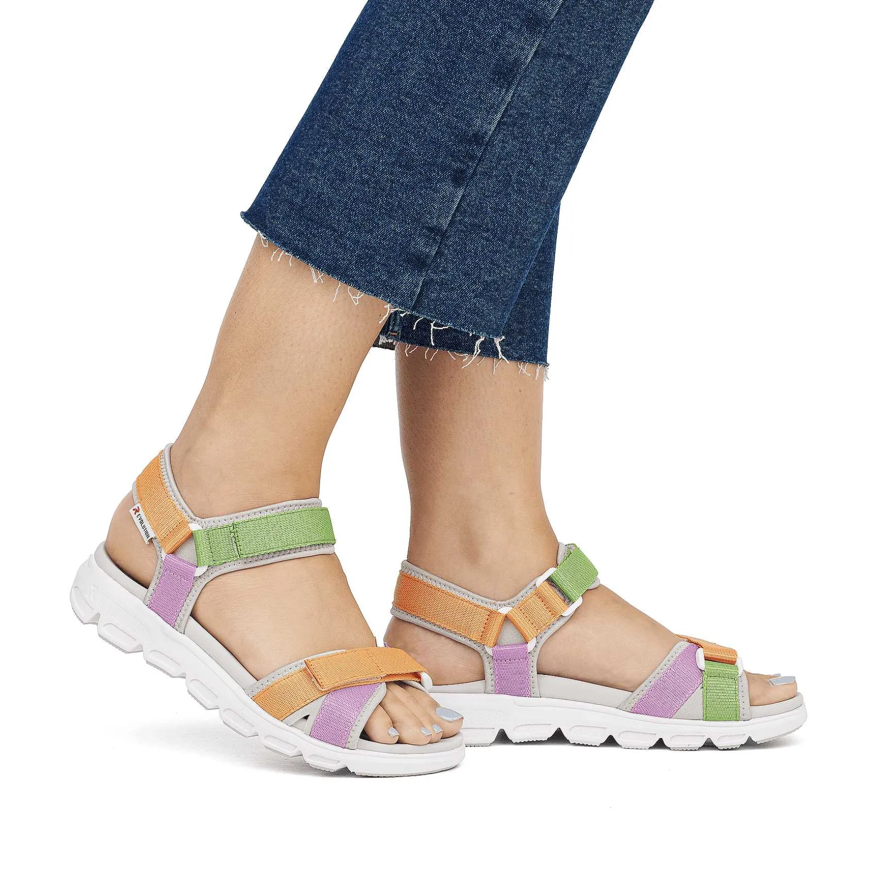 Rieker Women'S Trekking Sandals Multicolored