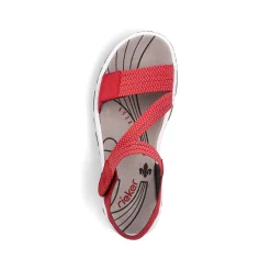 Rieker Women'S Trekking Sandals Cherry Red