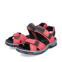 Rieker Women'S Trekking Sandals Fire Red