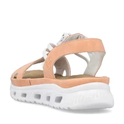 Rieker Women'S Trekking Sandals Pastel Orange