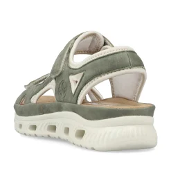 Rieker Women'S Trekking Sandals Green Grey