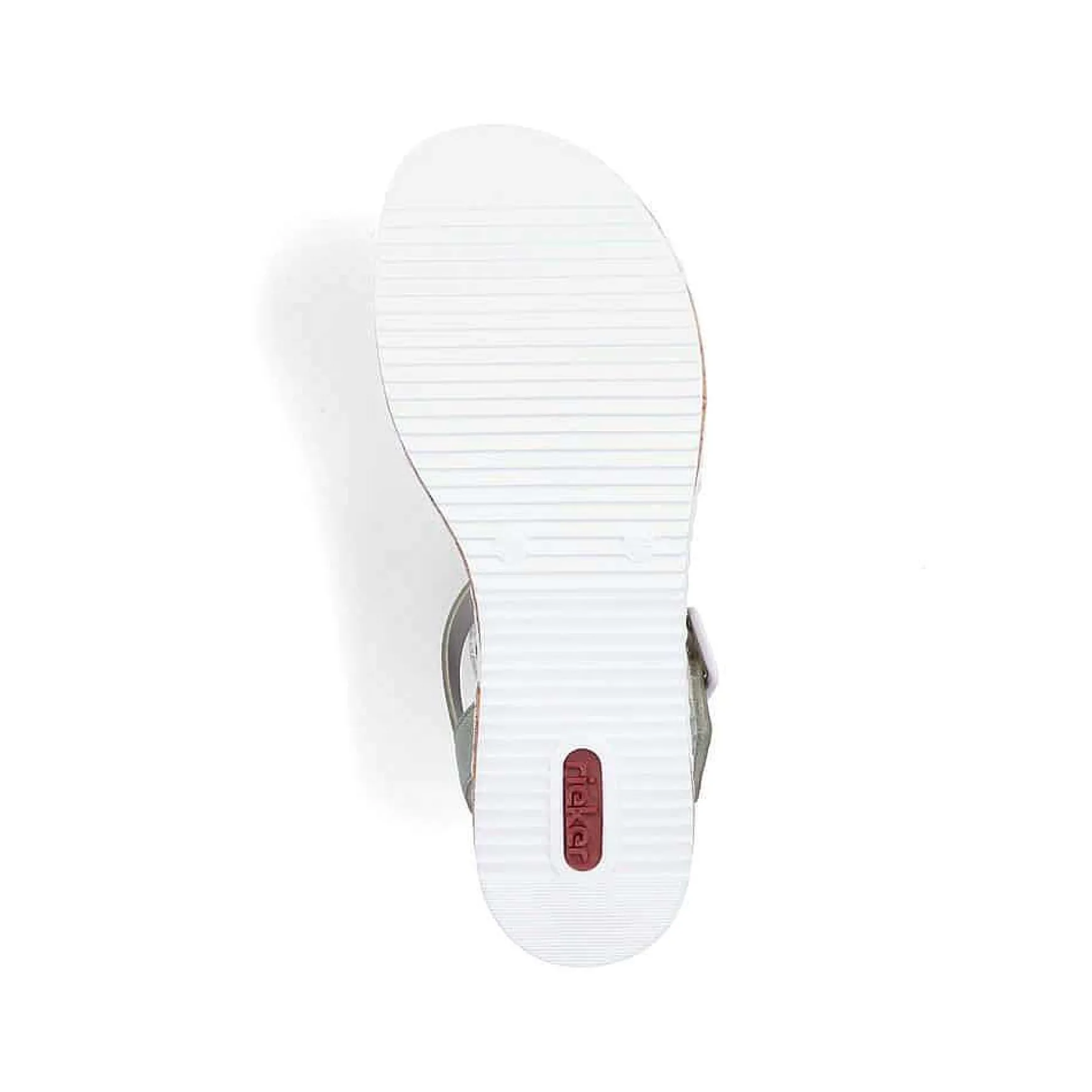 Rieker Women'S Wedge Sandals Mint Green-Pearl White