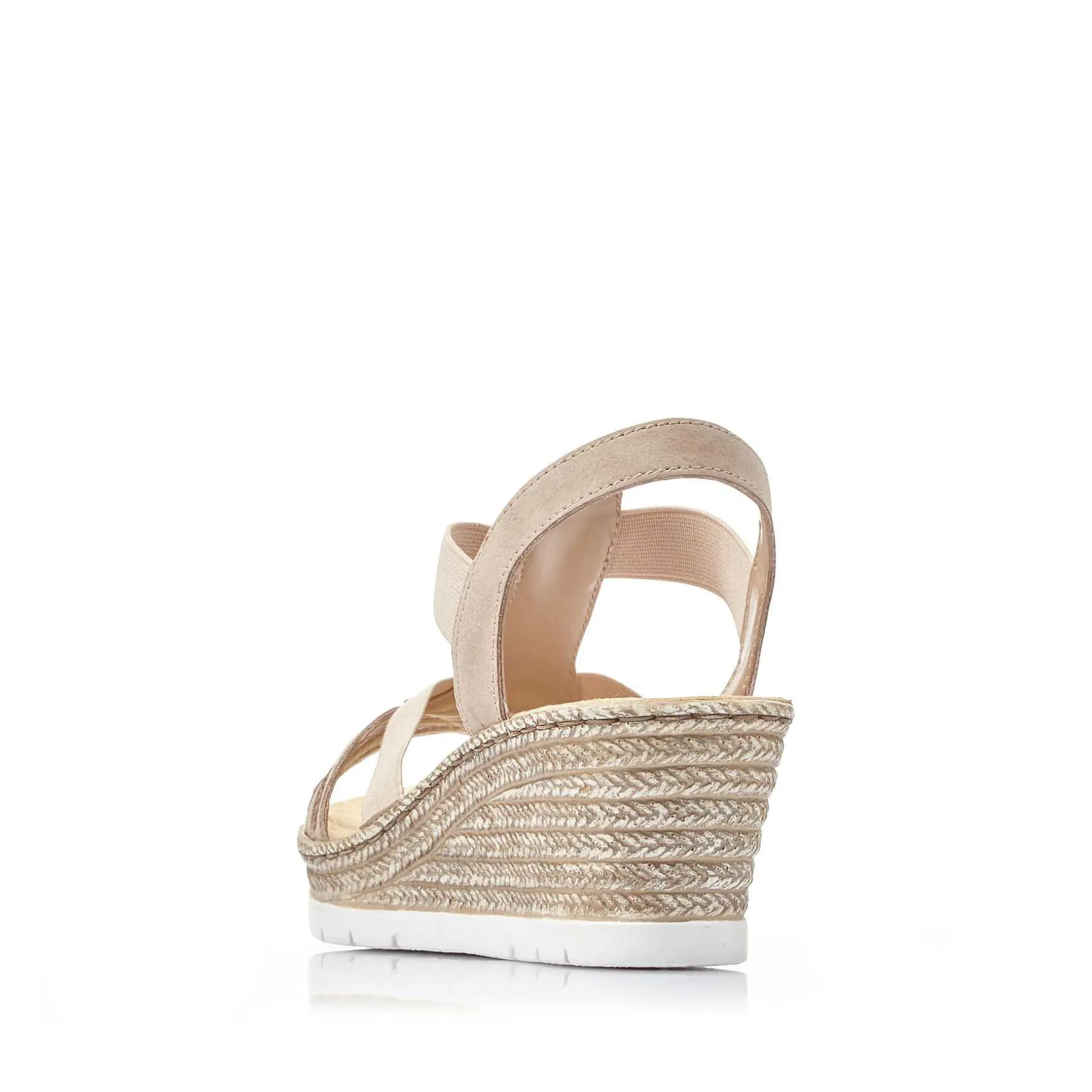 Rieker Women'S Wedge Sandals Old Pink