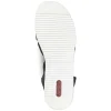 Rieker Women'S Wedge Sandals Jet Black
