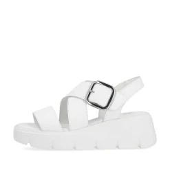 Rieker Women'S Wedge Sandals Antique White
