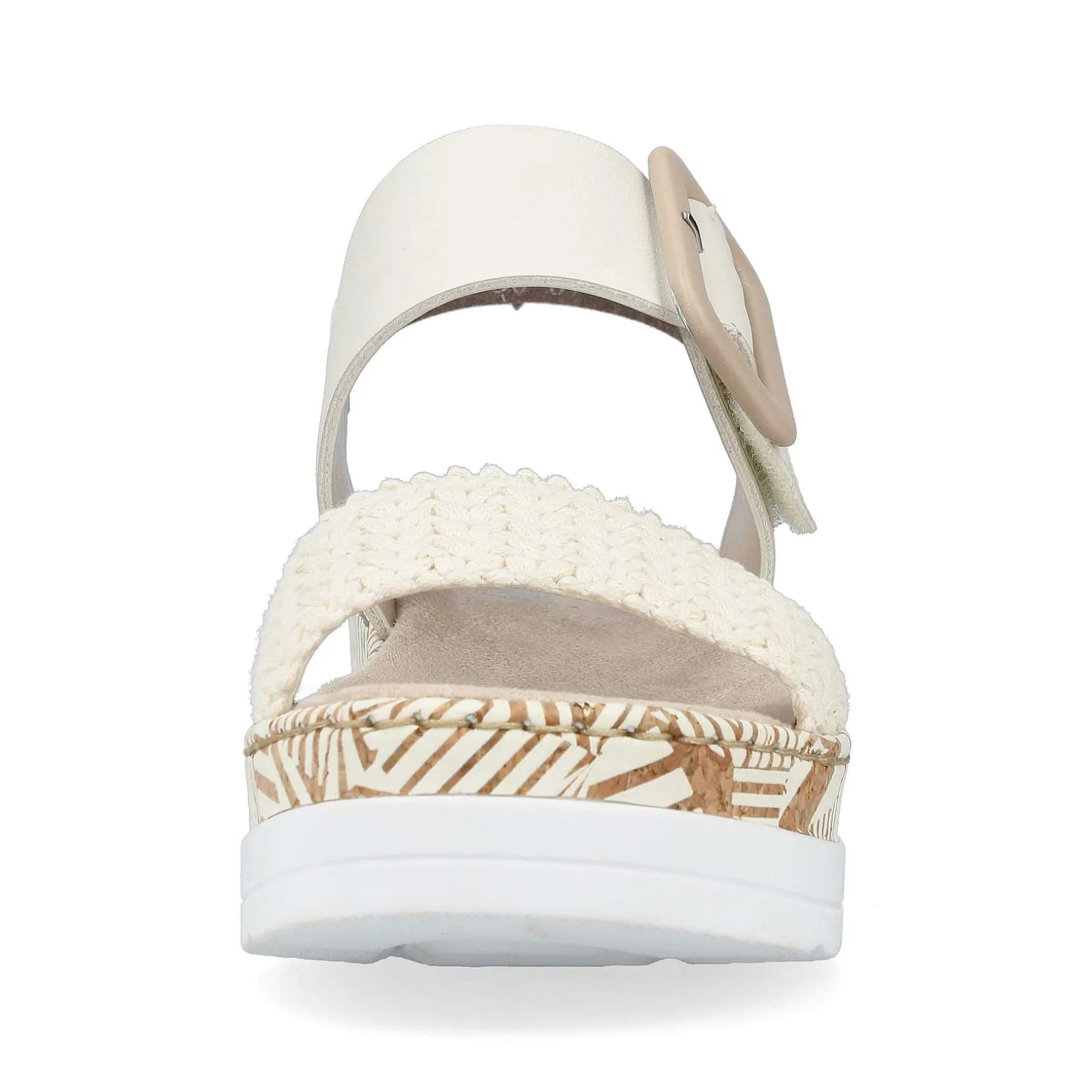 Rieker Women'S Wedge Sandals Light Beige