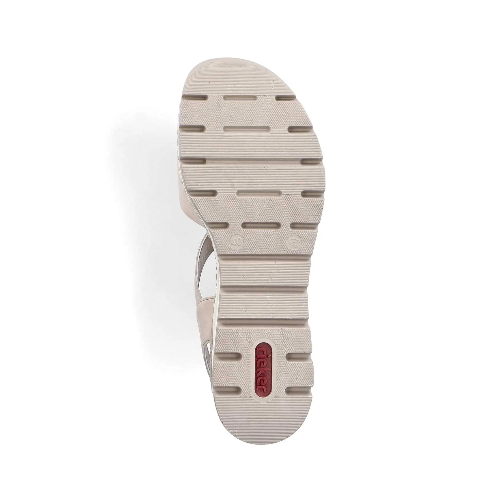 Rieker Women'S Wedge Sandals Champagne