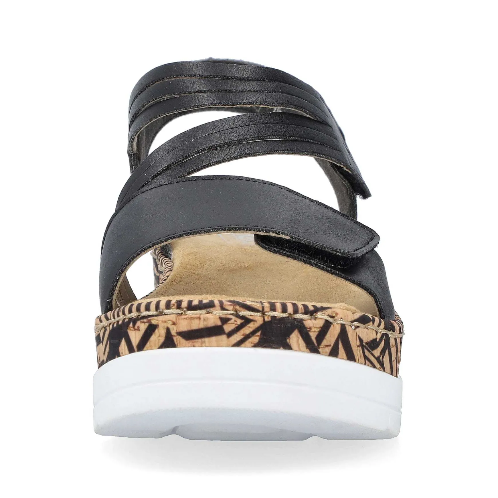 Rieker Women'S Wedge Sandals Night Black