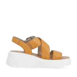 Rieker Women'S Wedge Sandals Saffron