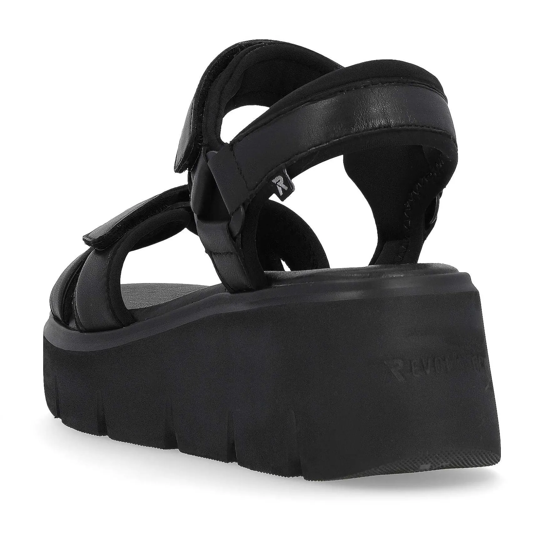 Rieker Women'S Wedge Sandals Night Black