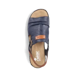 Rieker Women'S Wedge Sandals Pacific Blue