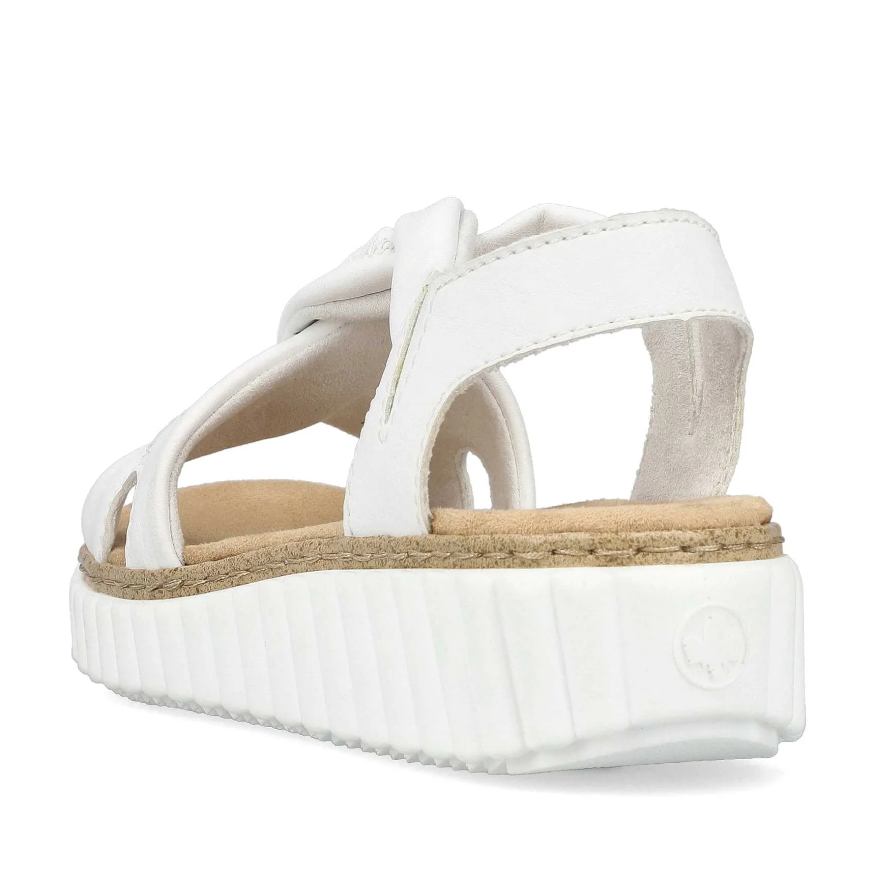 Rieker Women'S Wedge Sandals Snow White