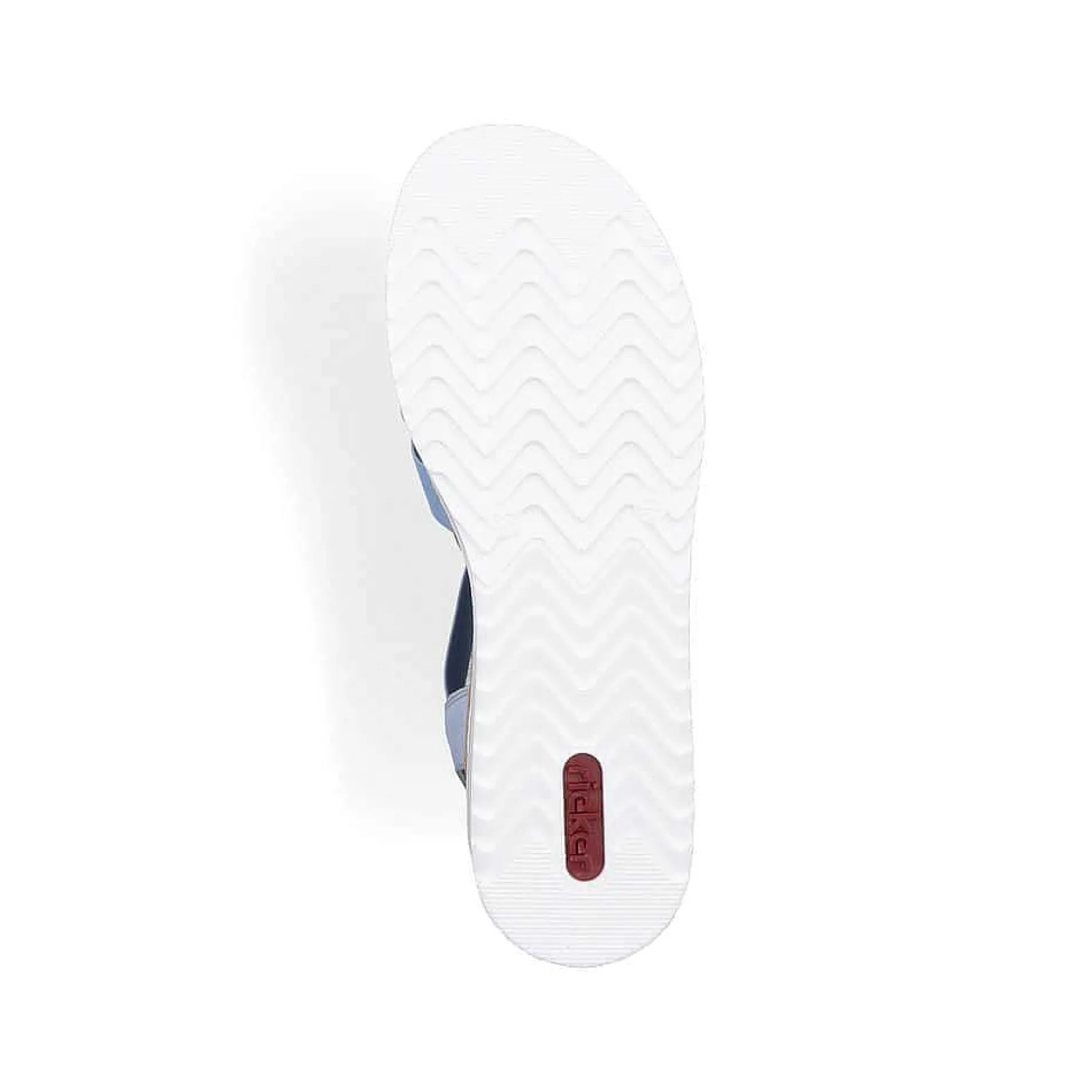 Rieker Women'S Wedge Sandals Sky Blue-Light Beige