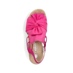 Rieker Women'S Wedge Sandals, Blood Pink