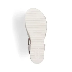Rieker Women'S Wedge Sandals Light Beige