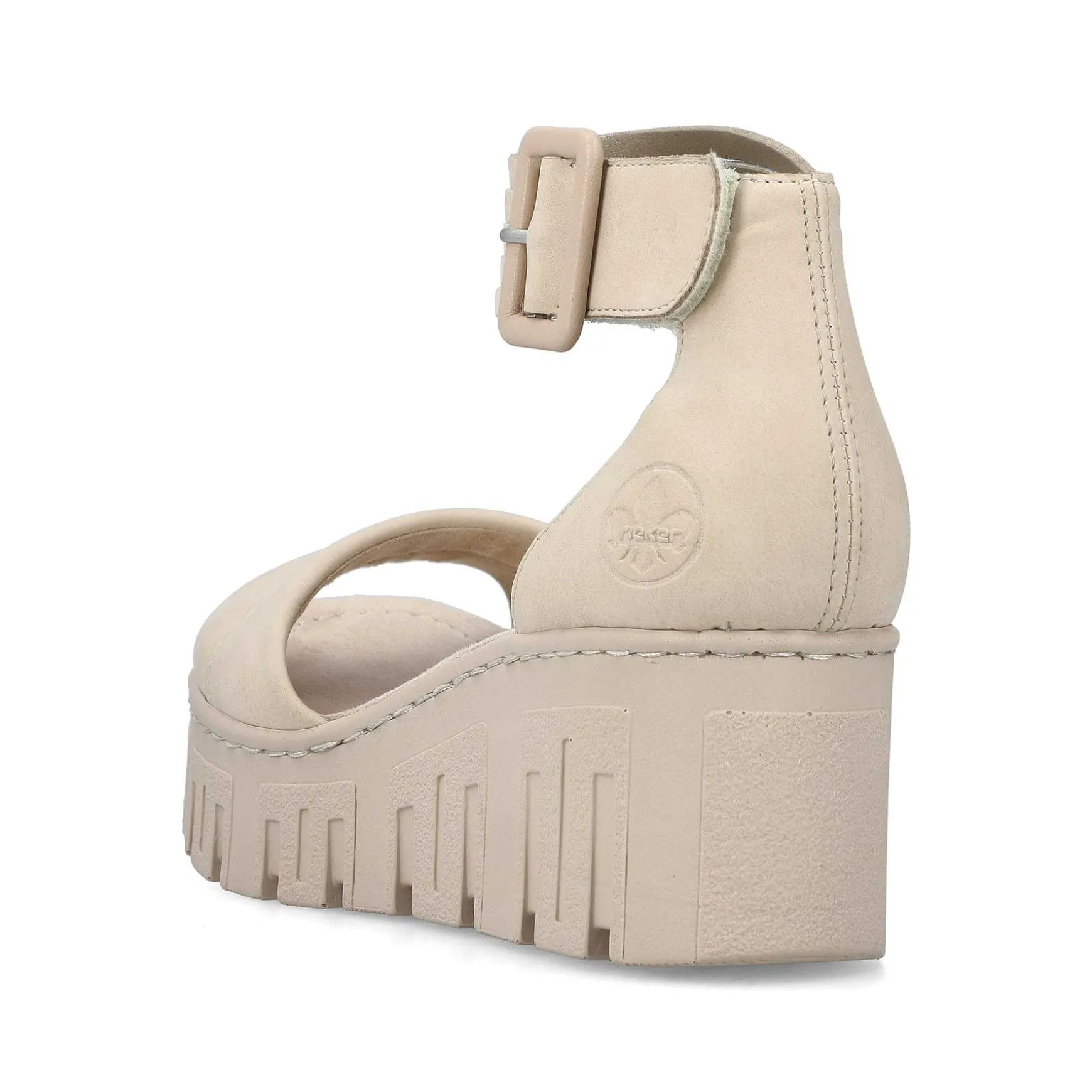 Rieker Women'S Wedge Sandals Sand Beige