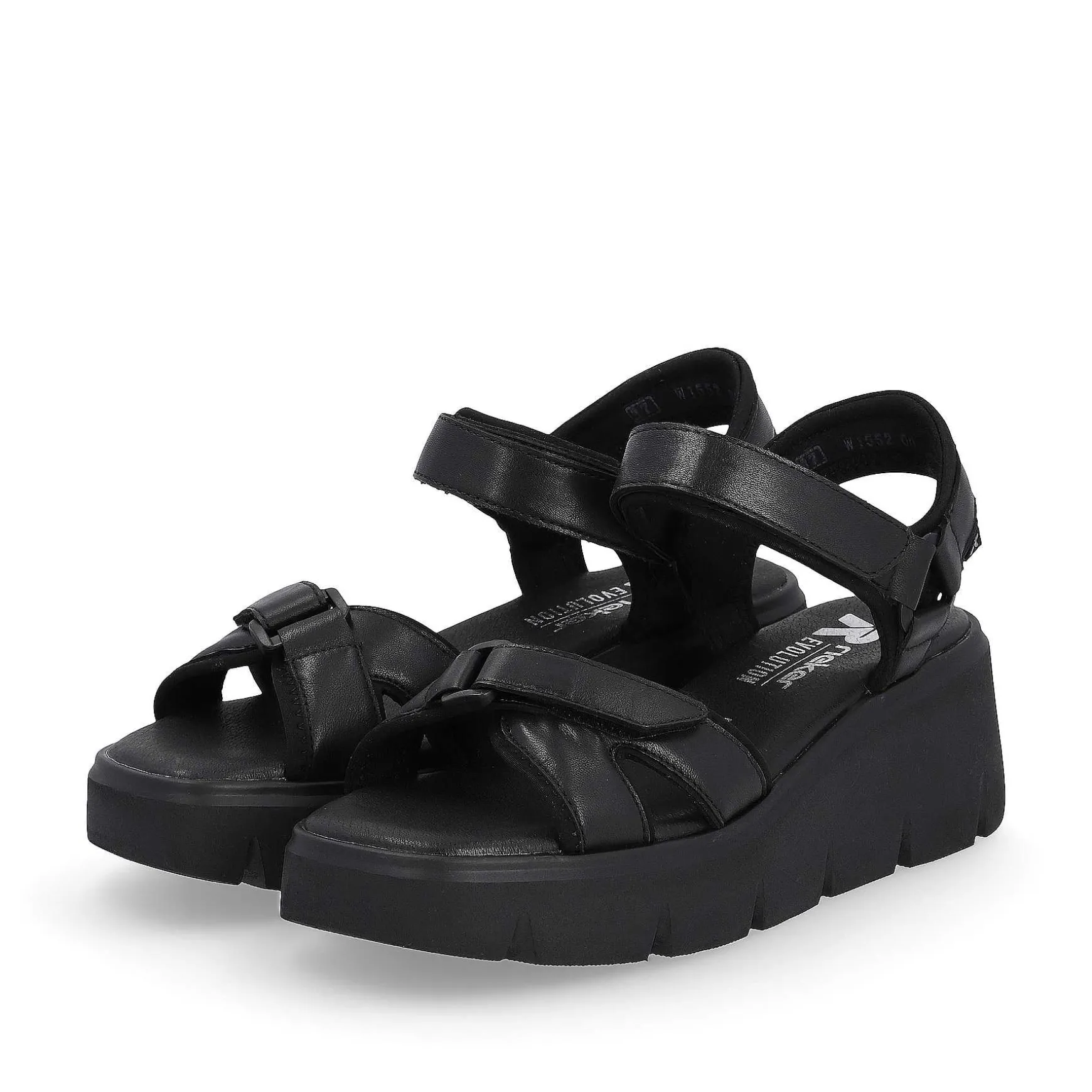 Rieker Women'S Wedge Sandals Night Black