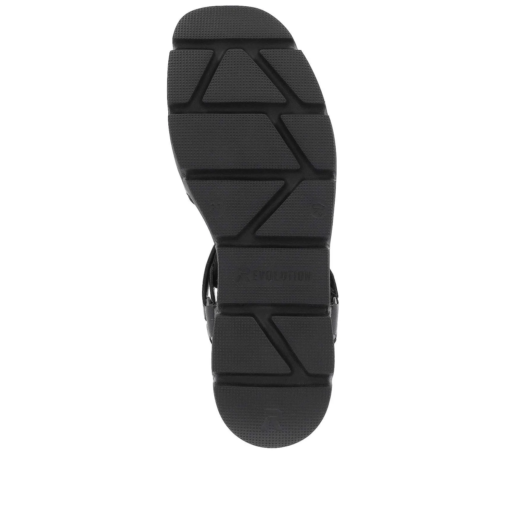 Rieker Women'S Wedge Sandals Night Black