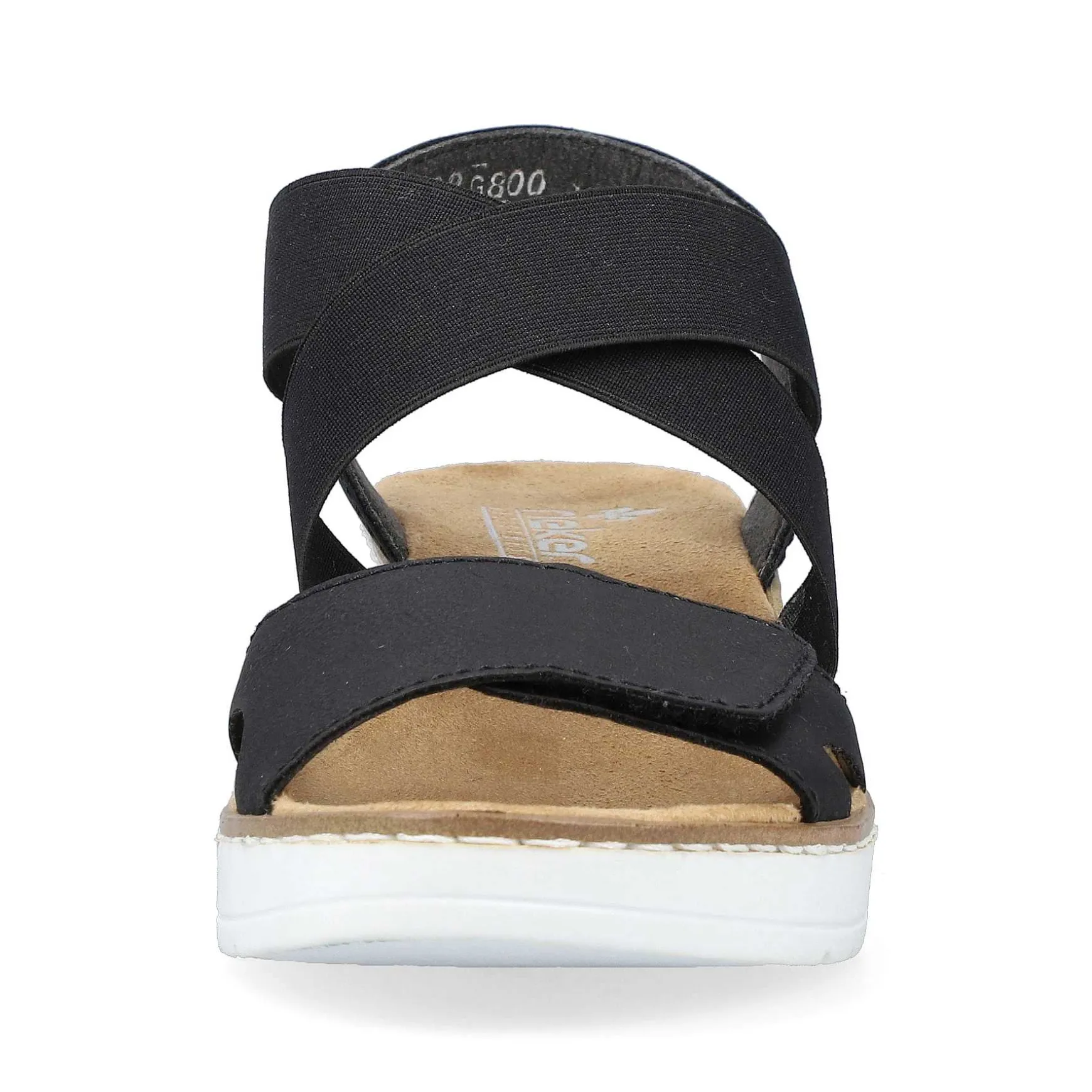 Rieker Women'S Wedge Sandals Jet Black