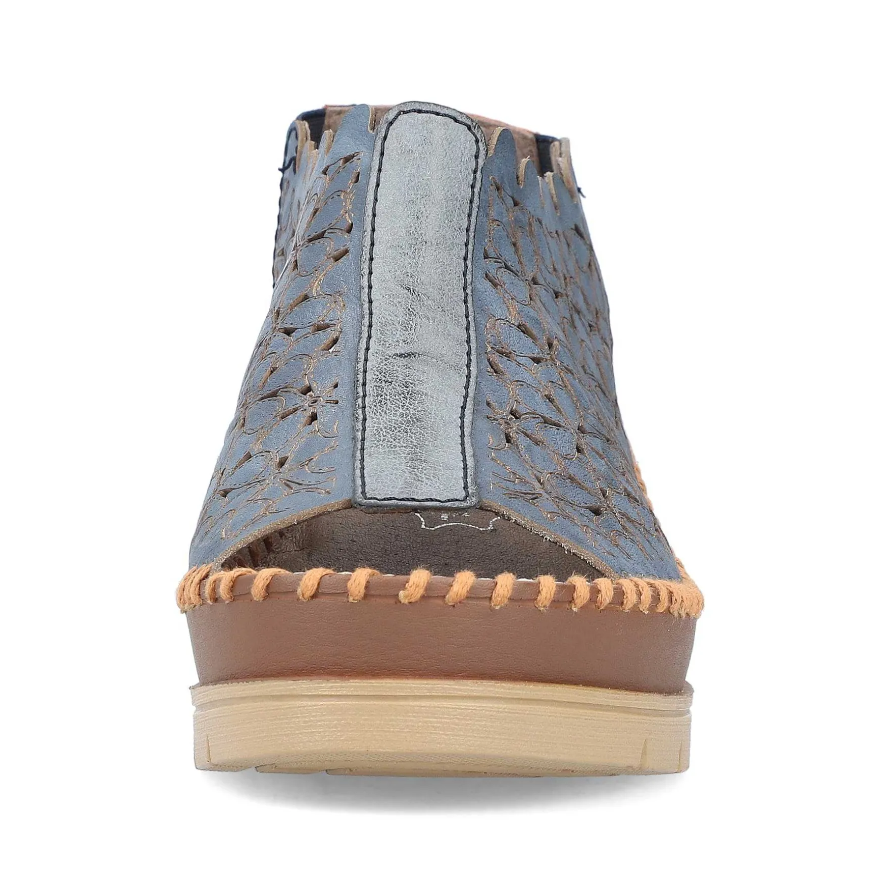 Rieker Women'S Wedge Sandals Slate Blue