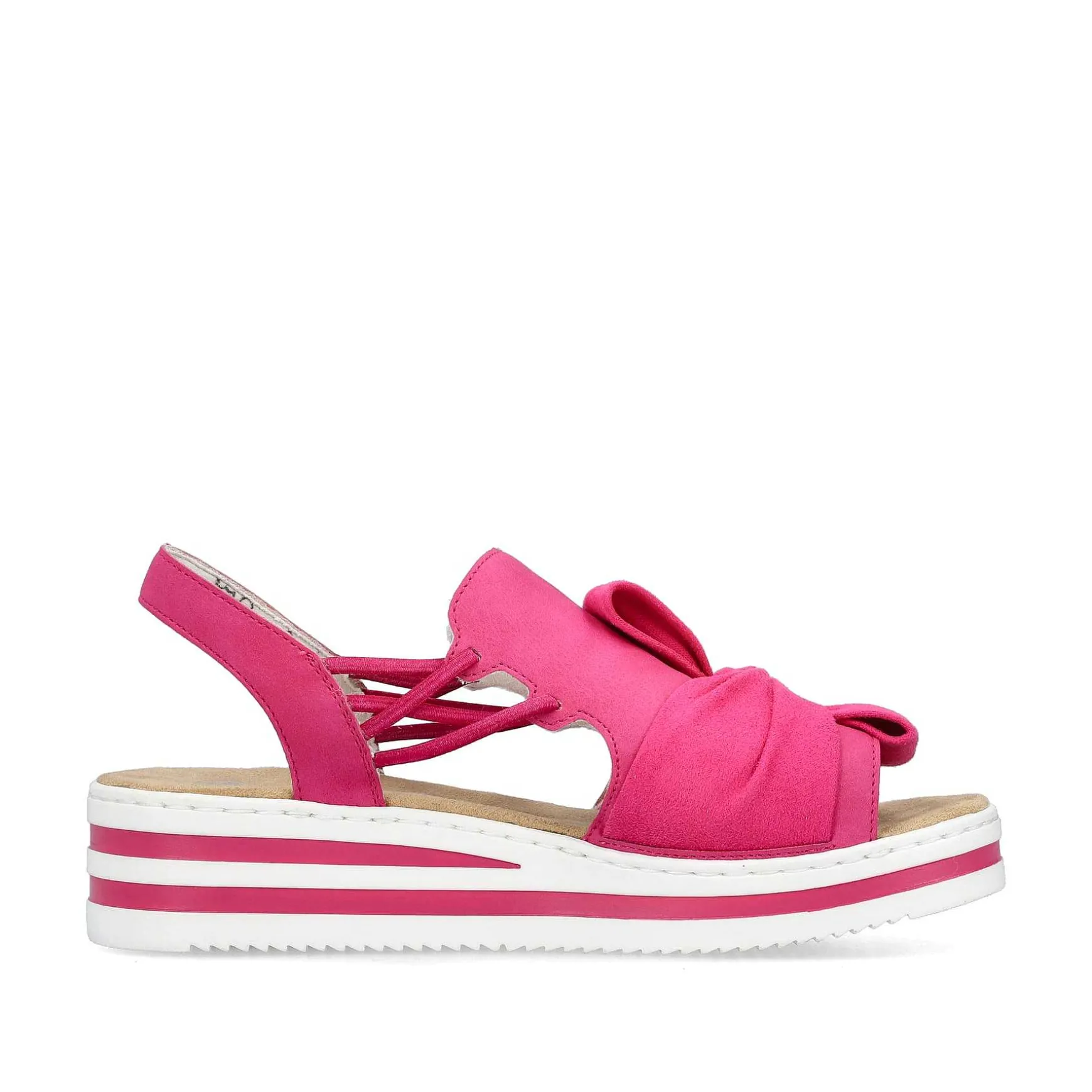 Rieker Women'S Wedge Sandals, Blood Pink
