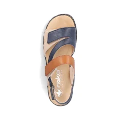 Rieker Women'S Wedge Sandals Slate Blue